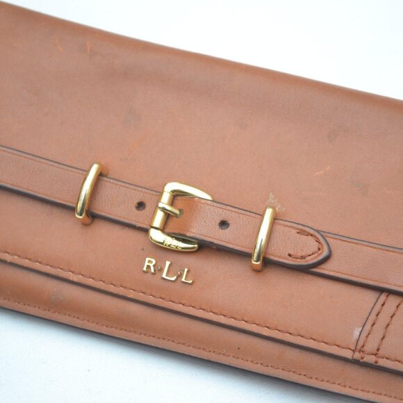 Ralph Lauren Vintage Leather Wallet Organizer Pre Owned - Picture 5 of 7